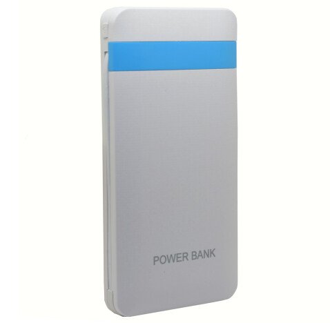 Baterie externa iUni PB16, 10000mAh, Dual USB, Powerbank, White